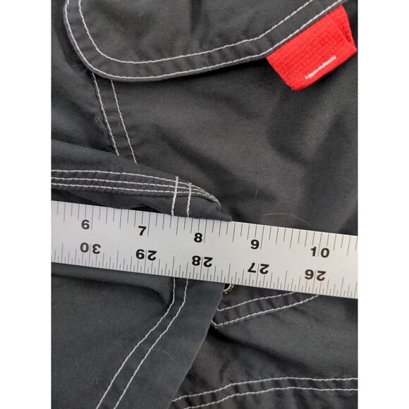 Mens Speedo Cargo Trunks Shorts Size XL Black Pockets Drawstring - Picture 10 of 10